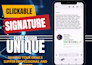 clickable HTML email signature for gmail or any mail
